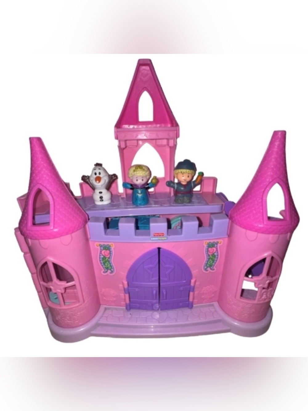 DISNEY - FISHER-PRICE LITTLE PEOPLE - DANCE ‘N TWIRL CASTLE WIRH FROZEN FIGURES
